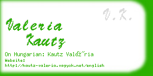 valeria kautz business card